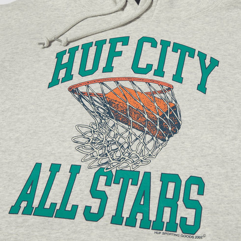 Huf Swish Hoodie Sweat A Capuche - Heather Grey - Streetart.fr